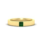 Half Bezel Solitaire Mens Engagement Ring