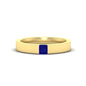 Half Bezel Solitaire Mens Engagement Ring
