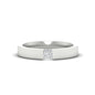 Half Bezel Solitaire Mens Engagement Ring