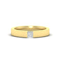 Half Bezel Solitaire Mens Engagement Ring
