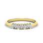 Half Carat 7 Stone Wedding Band Diamond Teardrop