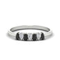 Half Carat 7 Stone Wedding Band Diamond Teardrop