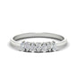 Half Carat 7 Stone Wedding Band Diamond Teardrop