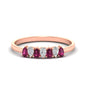 Half Carat 7 Stone Wedding Band Diamond Teardrop
