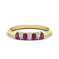 Half Carat 7 Stone Wedding Band Diamond Teardrop