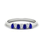 Half Carat 7 Stone Wedding Band Diamond Teardrop