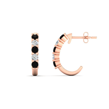 Half Huggie Hoop Earring