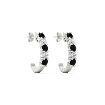 Half Huggie Hoop Earring
