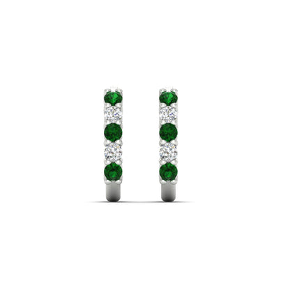Half Huggie Hoop Earring