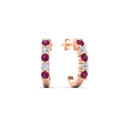 Half Huggie Hoop Earring