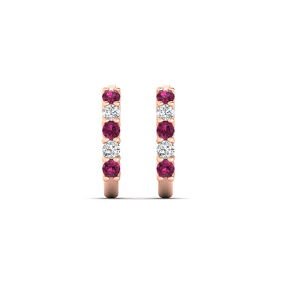 Half Huggie Hoop Earring