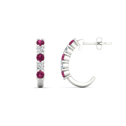 Half Huggie Hoop Earring