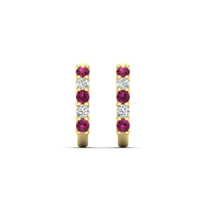 Half Huggie Hoop Earring