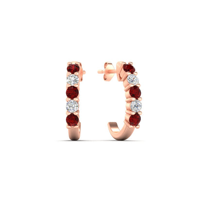 Half Huggie Hoop Earring