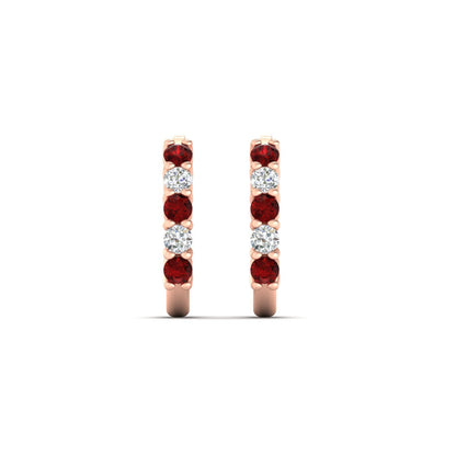 Half Huggie Hoop Earring
