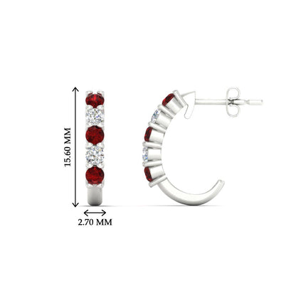 Half Huggie Hoop Earring