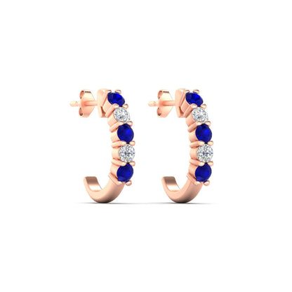 Half Huggie Hoop Earring