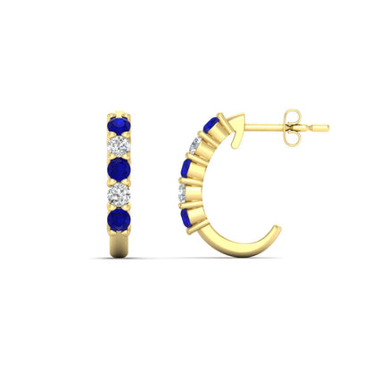 Half Huggie Hoop Earring