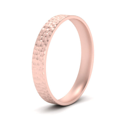Hammered Finish Mens Wedding Band