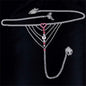 Heart Rhinestone Panty Body Jewelry with Garter Belt