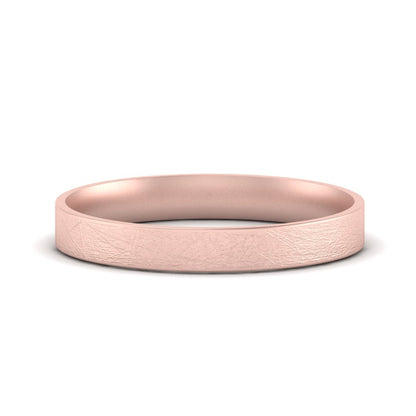 Ice Textured Mens 5mm Comfort Fit Wedding Band