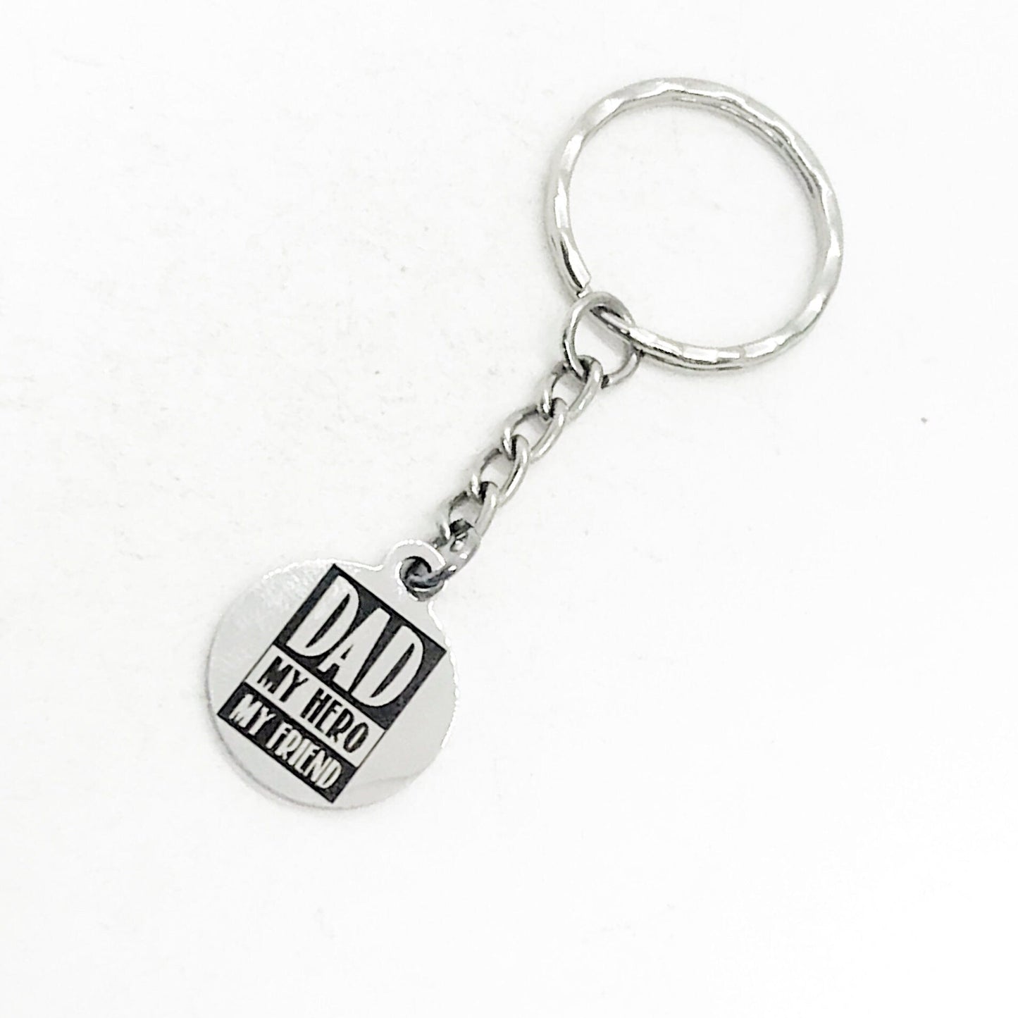 Fathers Day Gift, Dad My Hero My Friend Keychain, Dad Keychain, Dad Gift, Dad Birthday, New Dad Gift, Daddy Gift, Gift For Dad from Kids