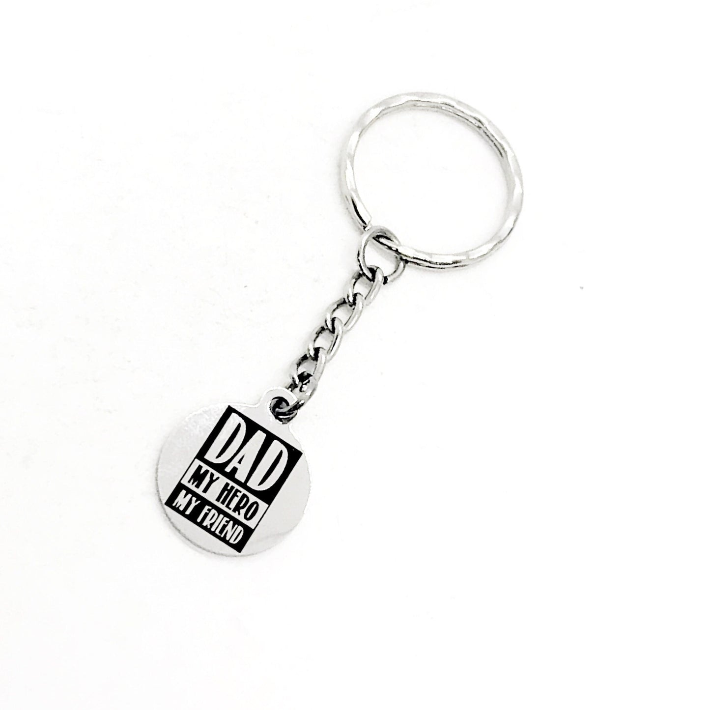 Fathers Day Gift, Dad My Hero My Friend Keychain, Dad Keychain, Dad Gift, Dad Birthday, New Dad Gift, Daddy Gift, Gift For Dad from Kids