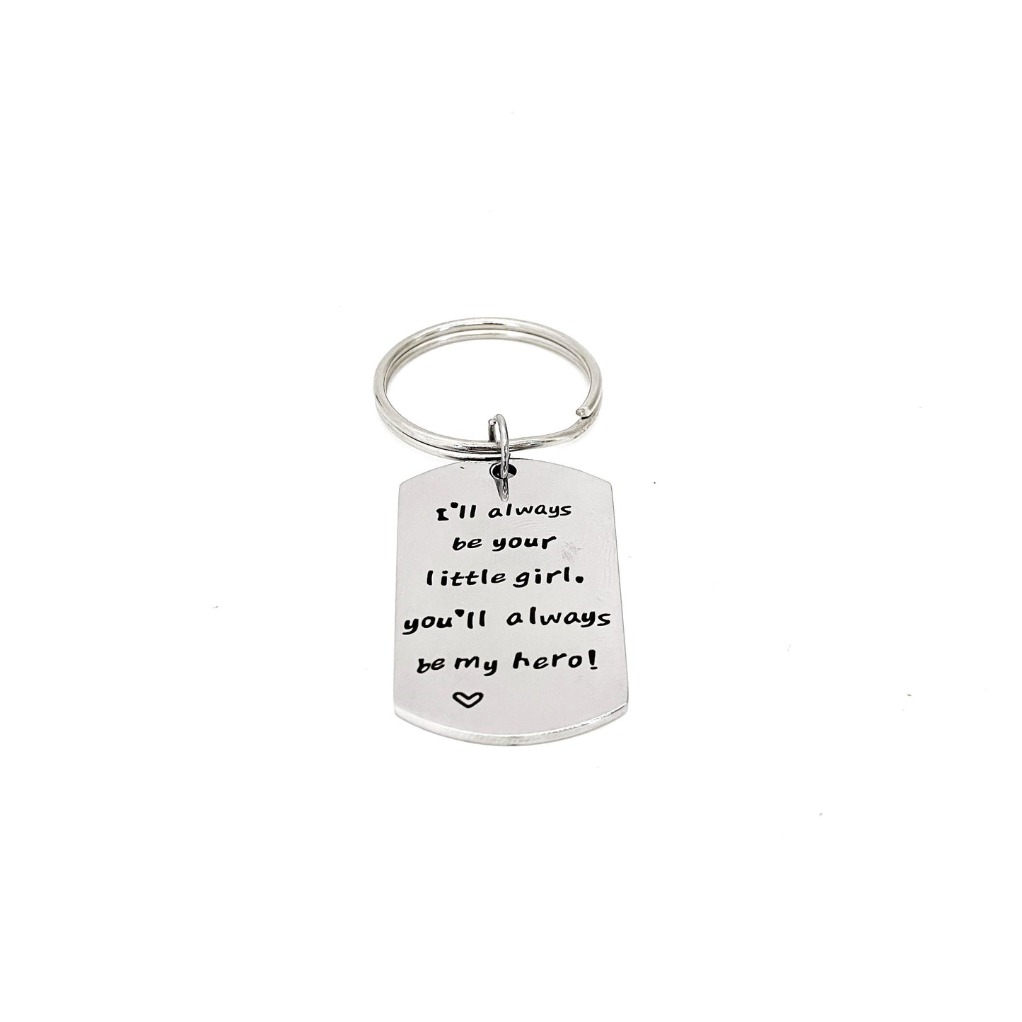 Dad Gift, I’ll Always Be Your Little Girl, You’ll Always Be My Hero Keychain, Gift For Dad, Dad Birthday, Fathers Day Gifts, Wedding Day