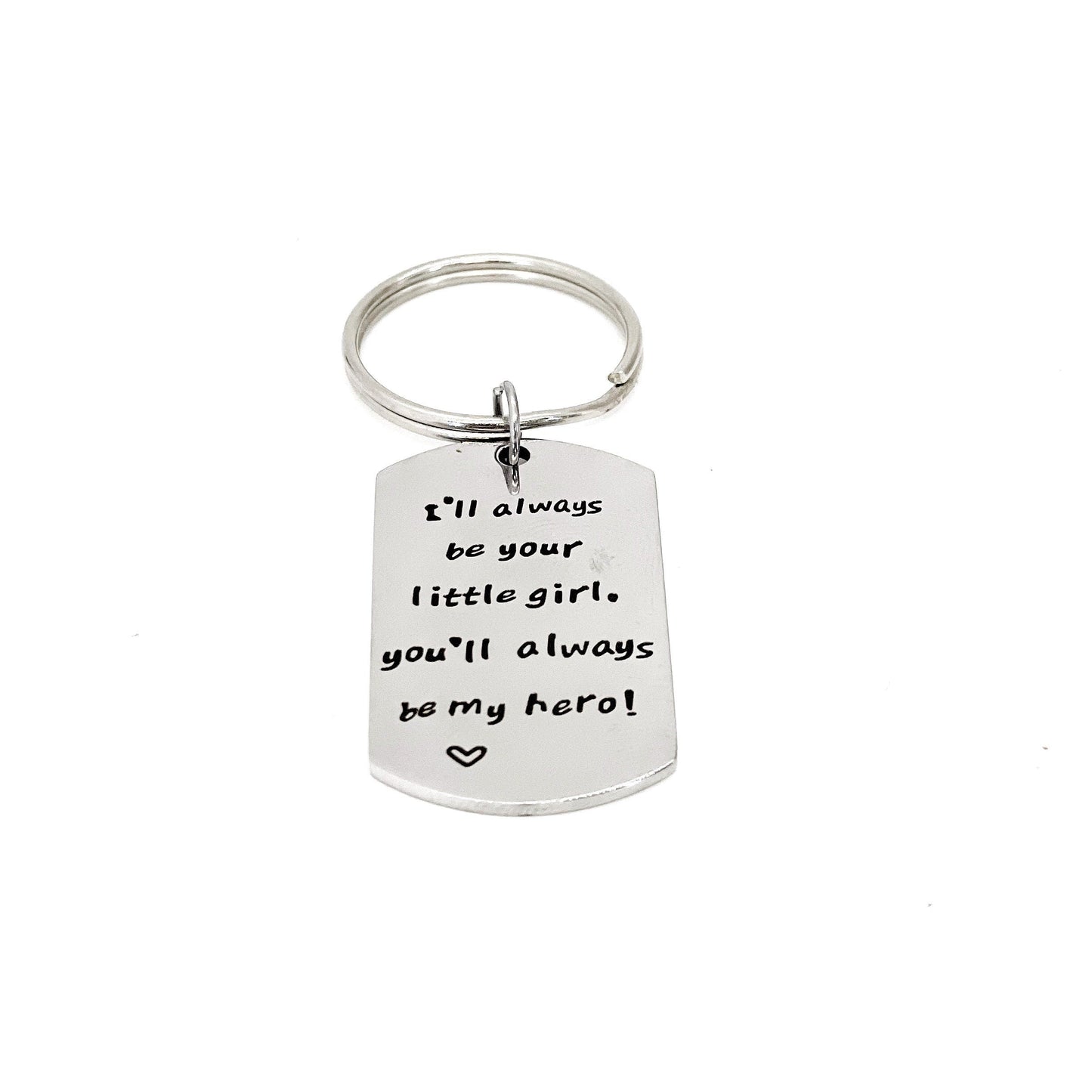 Dad Gift, I’ll Always Be Your Little Girl, You’ll Always Be My Hero Keychain, Gift For Dad, Dad Birthday, Fathers Day Gifts, Wedding Day
