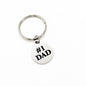 Number 1 Dad Charm Keychain, Fathers Day Gift, Dad Birthday, New Dad Baby Birth, Gift For Him, Husband Gift, Daddy, Father, From Kids