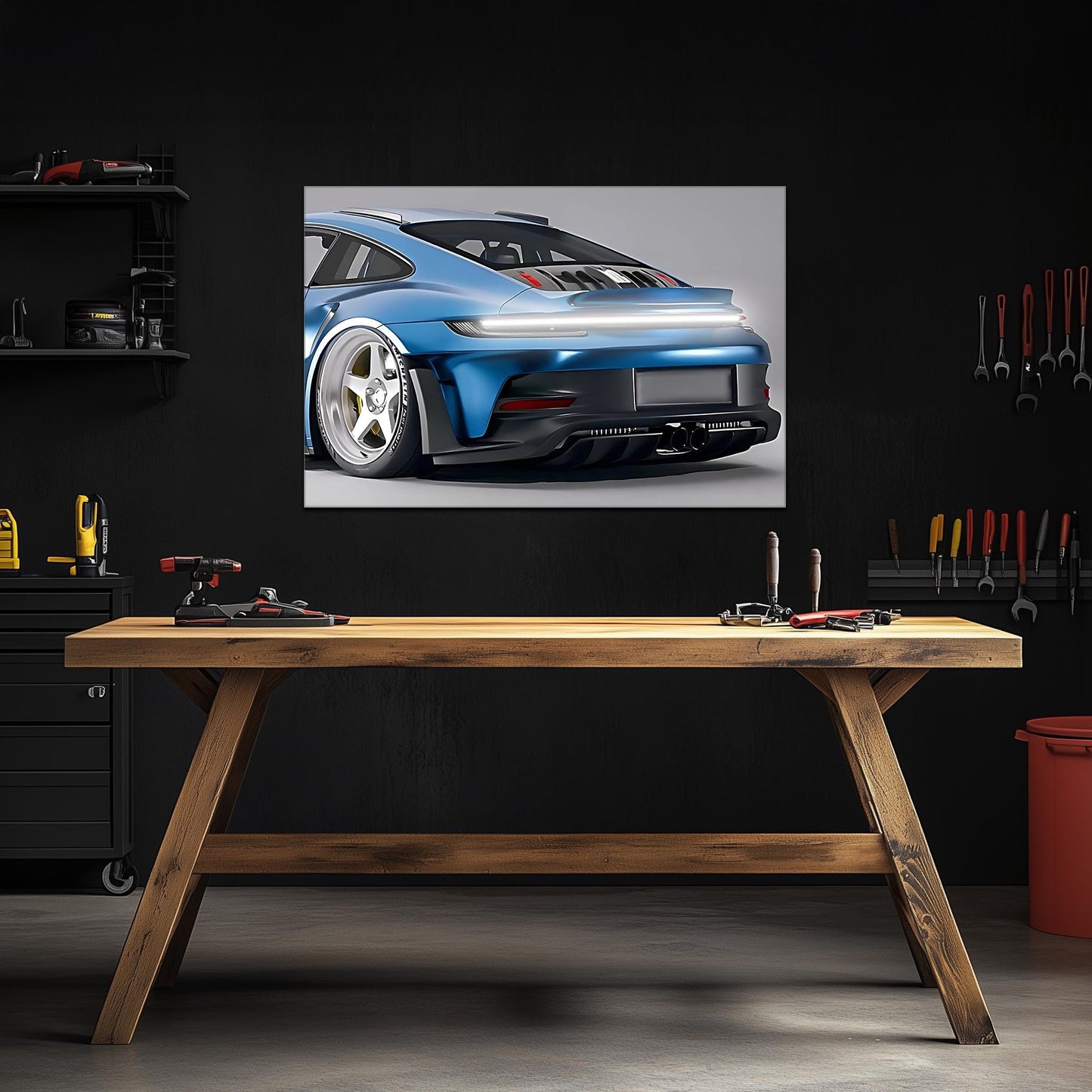 Custom Car Neon Sign - Personalized LED Garage Decor for Car Enthusiasts - UV Printed Plexiglass Wall Art - Adjustable Light & Free Shipping