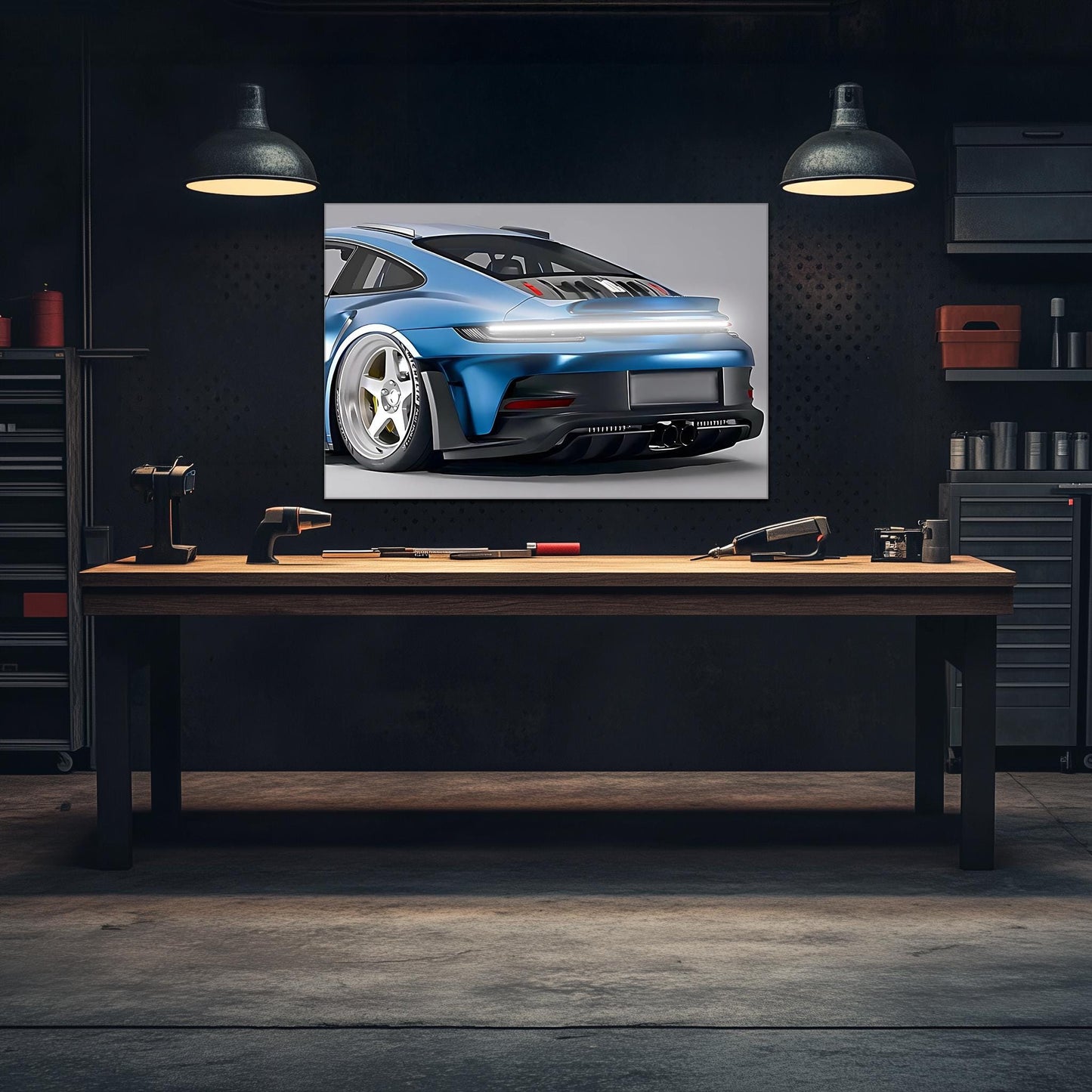 Custom Car Neon Sign - Personalized LED Garage Decor for Car Enthusiasts - UV Printed Plexiglass Wall Art - Adjustable Light & Free Shipping