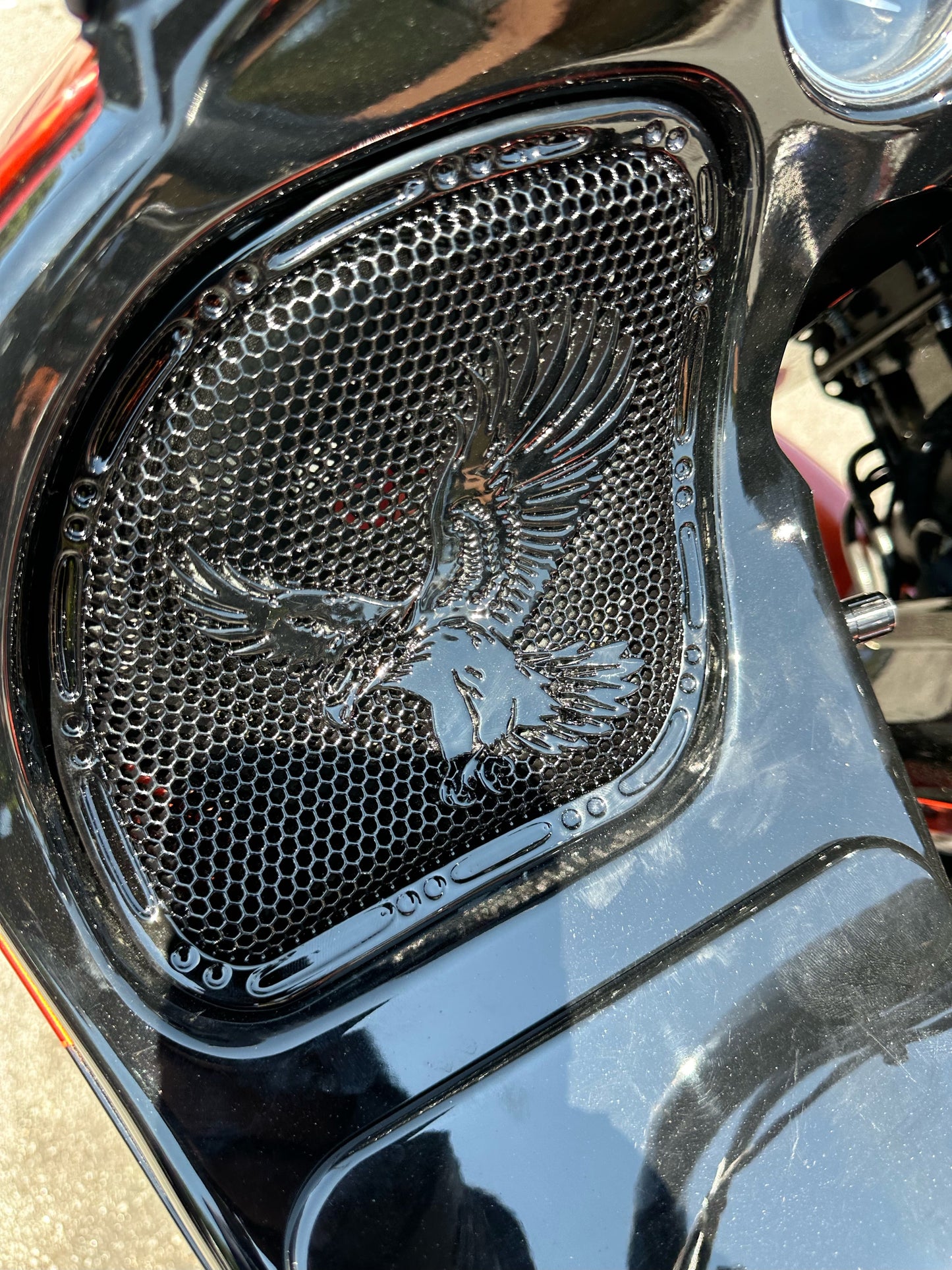 98-2024+ Road Glide 3D Eagle speakers grill covers set