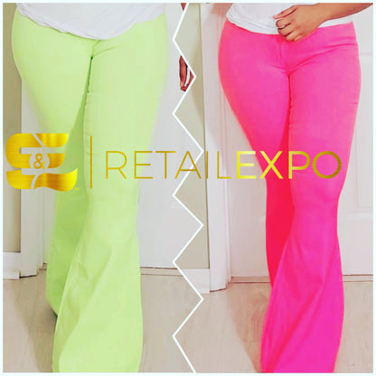 Super Stretch High Waist Bell Bottom Pants