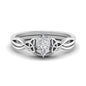 Pear Shaped Infinity Celtic Solitaire Wedding Set