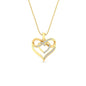 Diamond Accent Double Heart Infinity Pendant Necklace