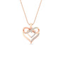 Diamond Accent Double Heart Infinity Pendant Necklace