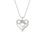 Diamond Accent Double Heart Infinity Pendant Necklace