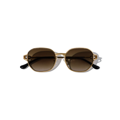 Jean Brun 52mm Shield Sunglasses | Brown
