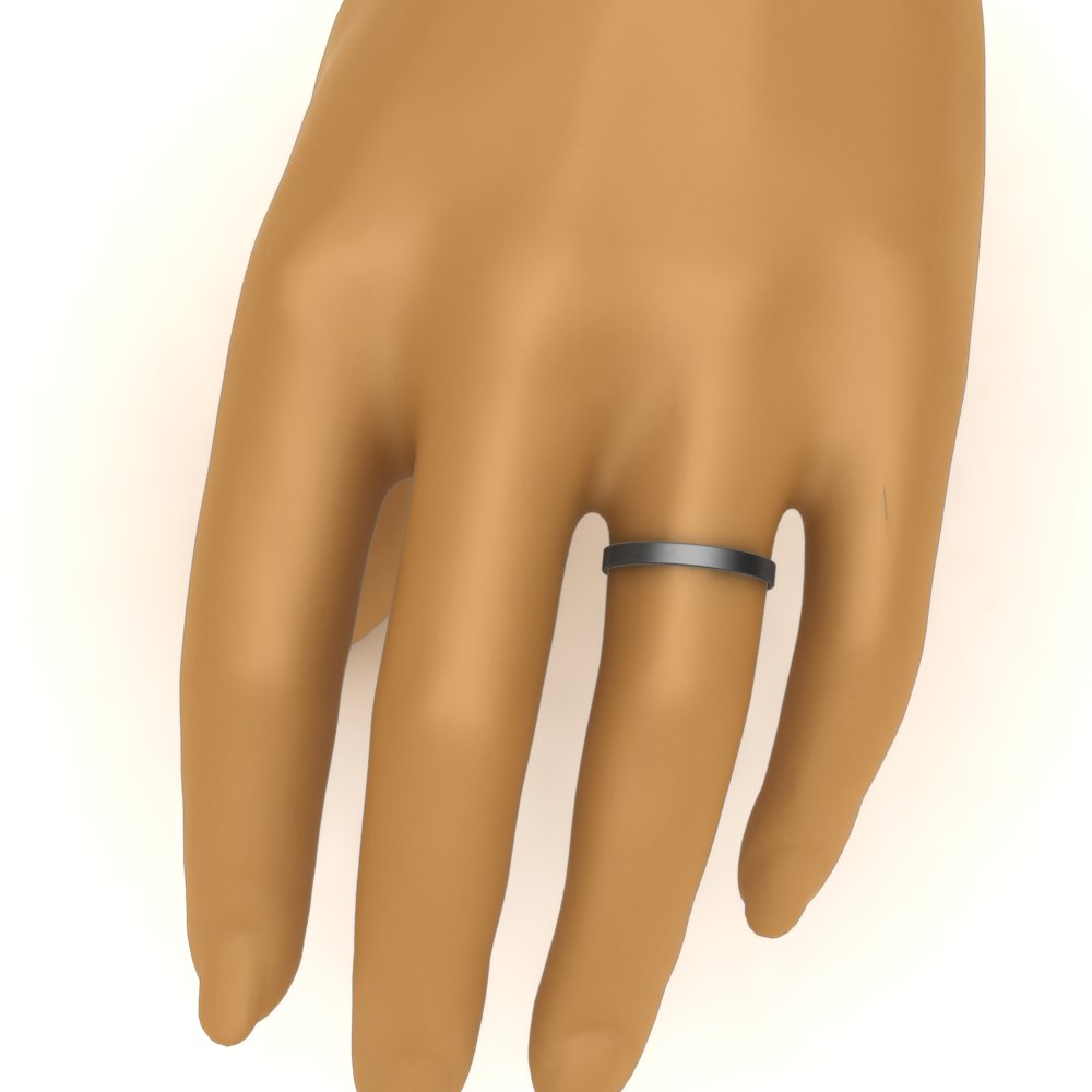 Light Weight Flat Mens Wedding Band