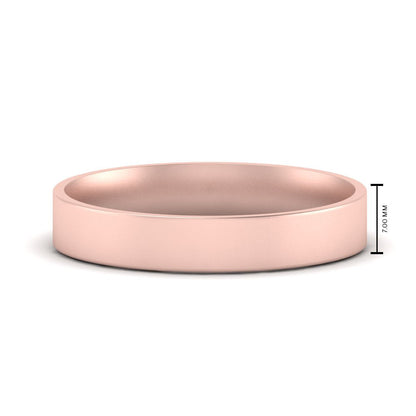 Light Weight Flat Mens Wedding Band