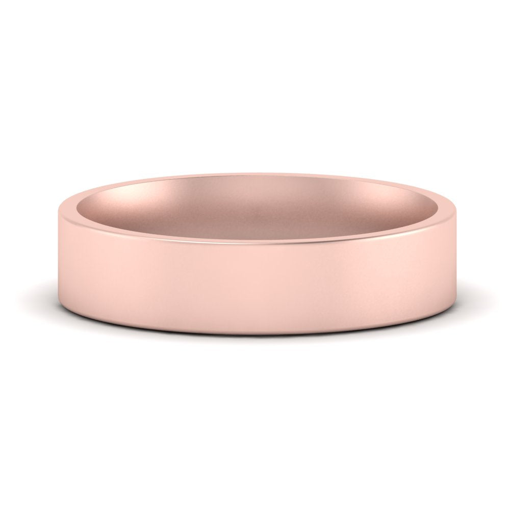 Light Weight Flat Mens Wedding Band