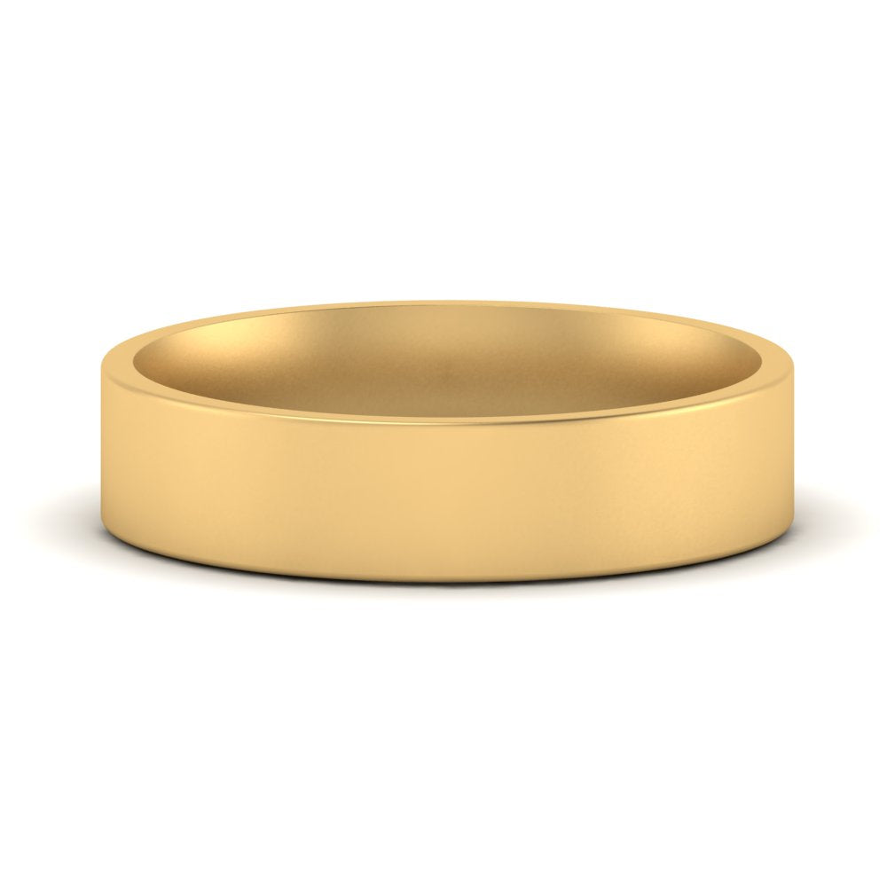 Light Weight Flat Mens Wedding Band