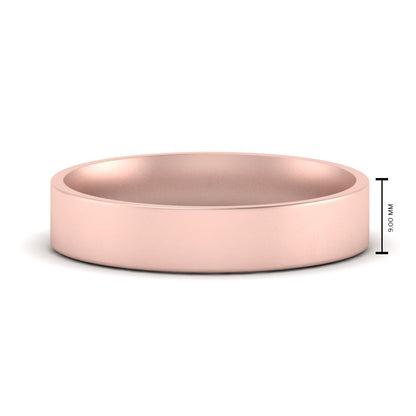Light Weight Flat Mens Wedding Band