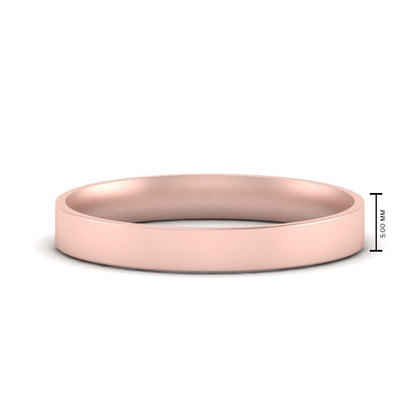 Light Weight Flat Mens Wedding Band