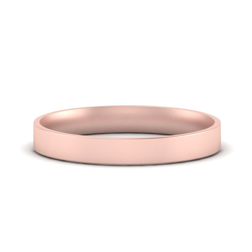 Light Weight Flat Mens Wedding Band