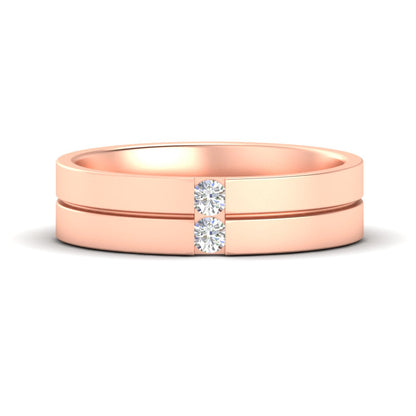 Mens 2 Stone Band