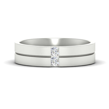 Mens 2 Stone Band