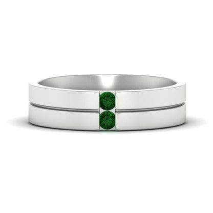 Mens 2 Stone Band
