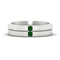 Mens 2 Stone Band